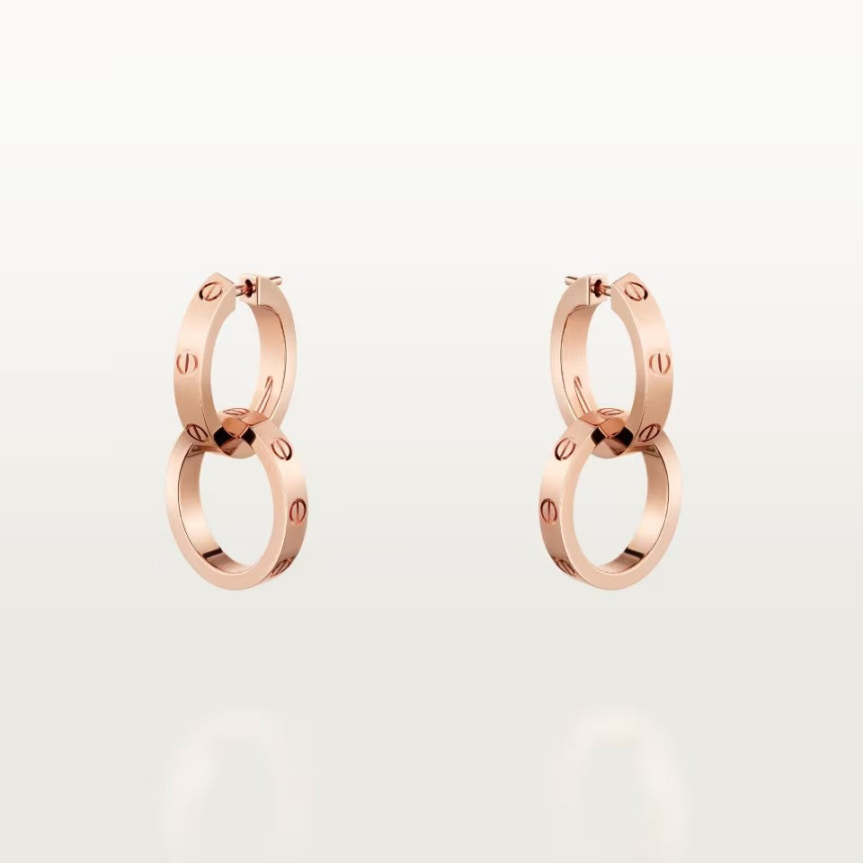 [AuraEcho]LOVE 3.3MM DANGLE EARRINGS
