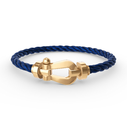 [AuraEcho]Force Horseshoe & Clover 5 Motifs Bracelet Stack Set