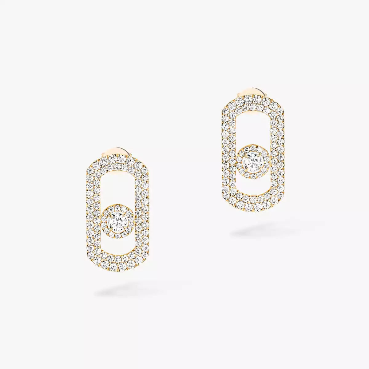 [AuraEcho]So Move Pave_-Set Diamond Earrings in Silver