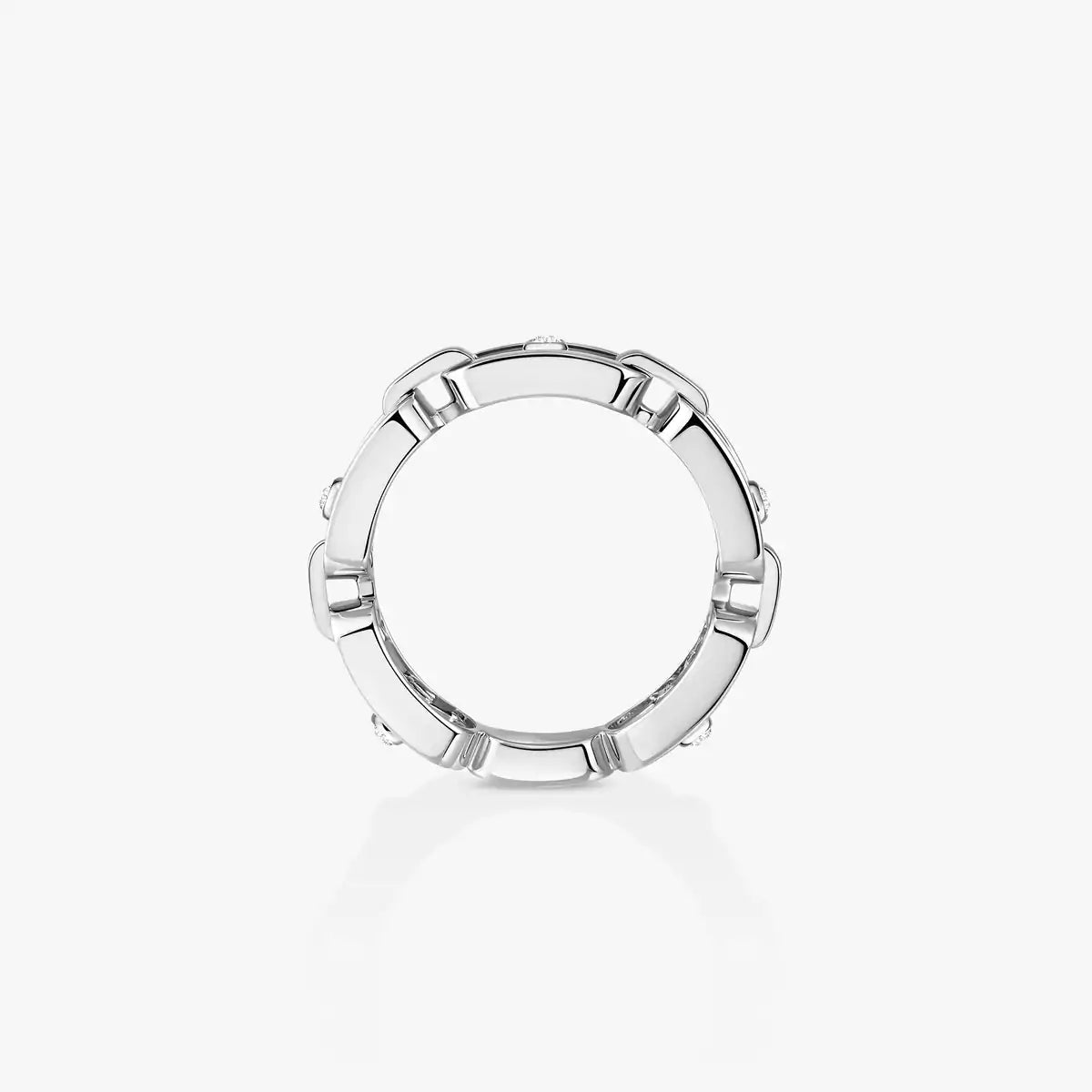 [AuraEcho]Move Link Pave_-Set Diamond Ring in Gold