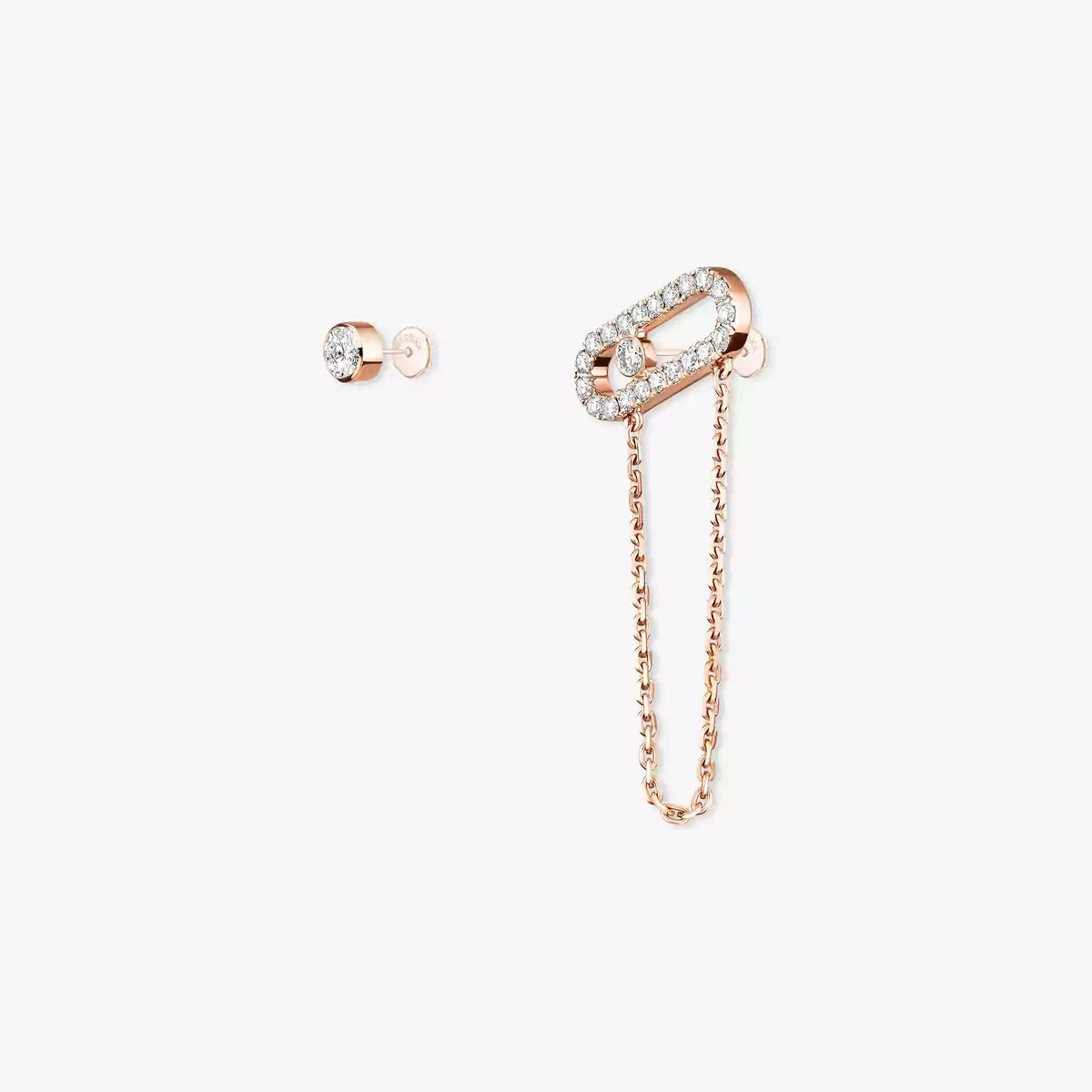[AuraEcho]Move Uno Diamond Earrings