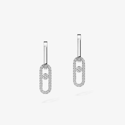 [AuraEcho]Move Link Diamond Earrings