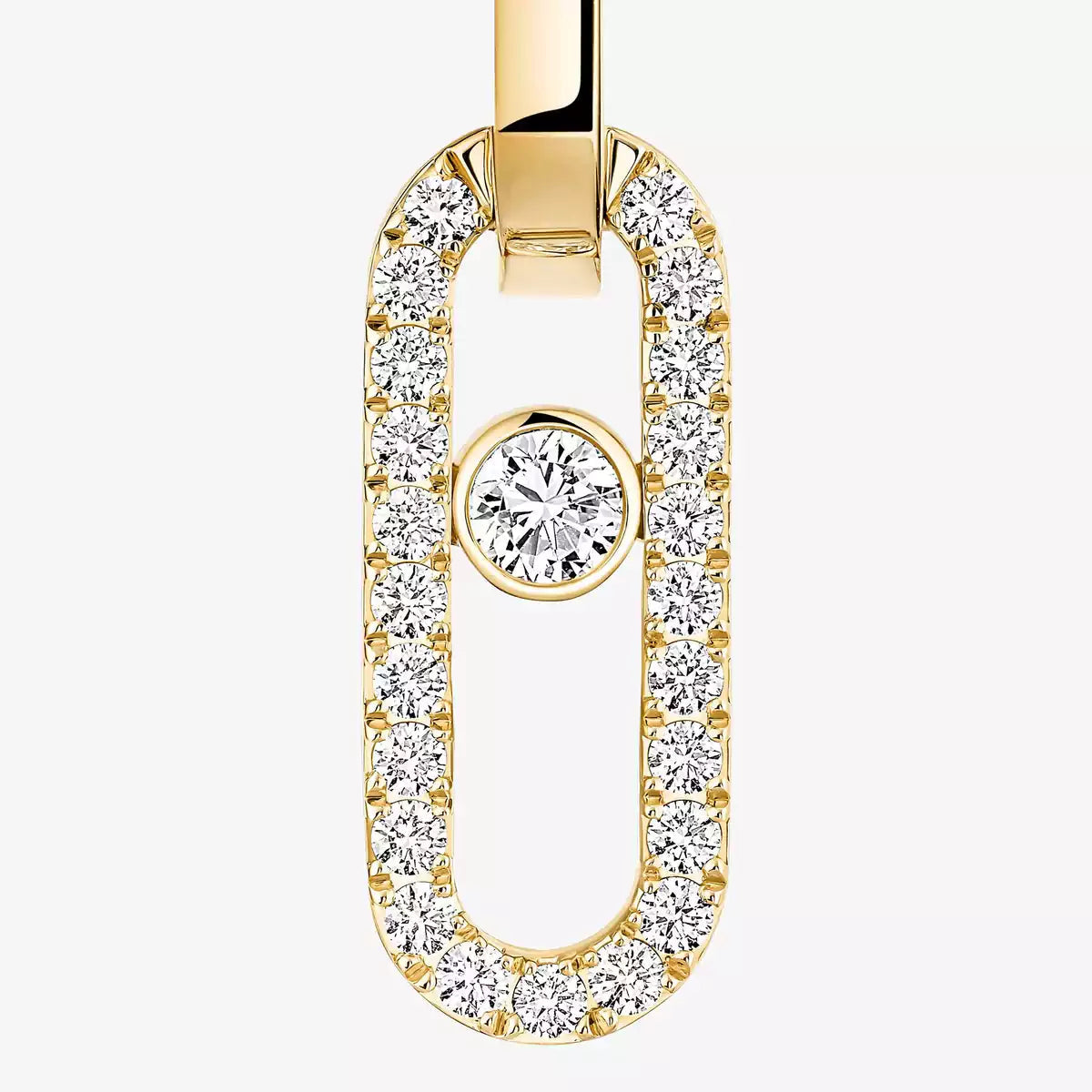 [AuraEcho]Move Link Diamond Earrings