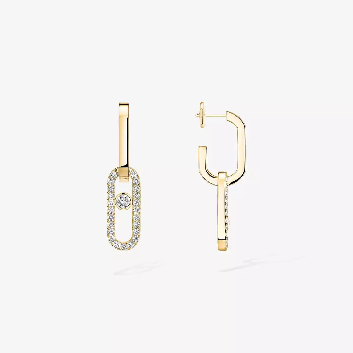 [AuraEcho]Move Link Diamond Earrings
