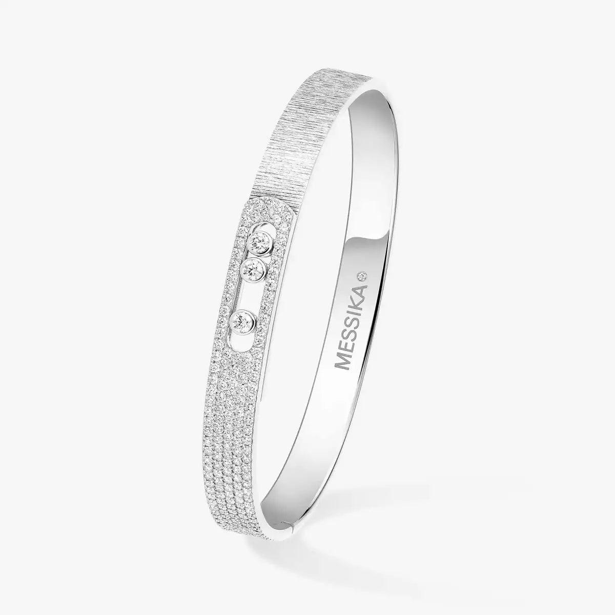[AuraEcho]Move Noa Ciselé half pavé bangle