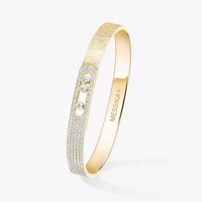 [AuraEcho]Move Noa Ciselé half pavé bangle