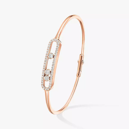 [AuraEcho]Move Pavé Diamond Bangle Bracelet M