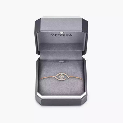 [AuraEcho]Lucky Eye Pave-Set Diamond Bracelet