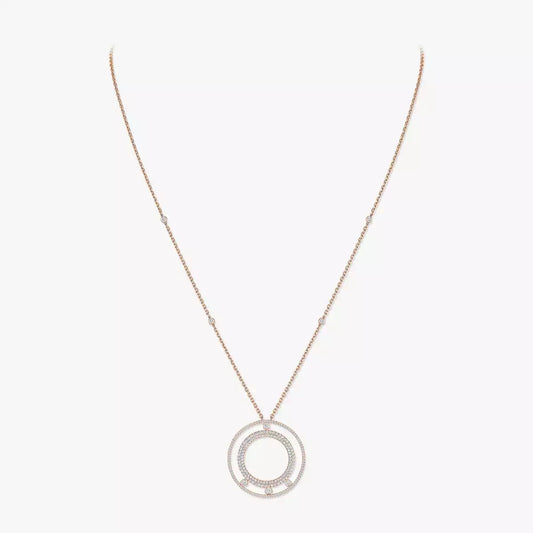 [AuraEcho]Move Romane Long Pave_-Set Diamond Necklace