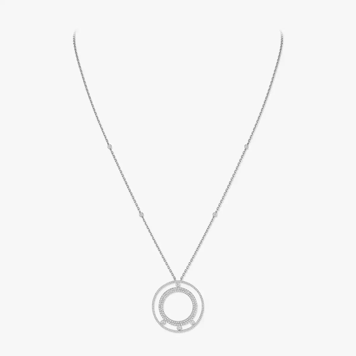 [AuraEcho]Move Romane Long Pave_-Set Diamond Necklace