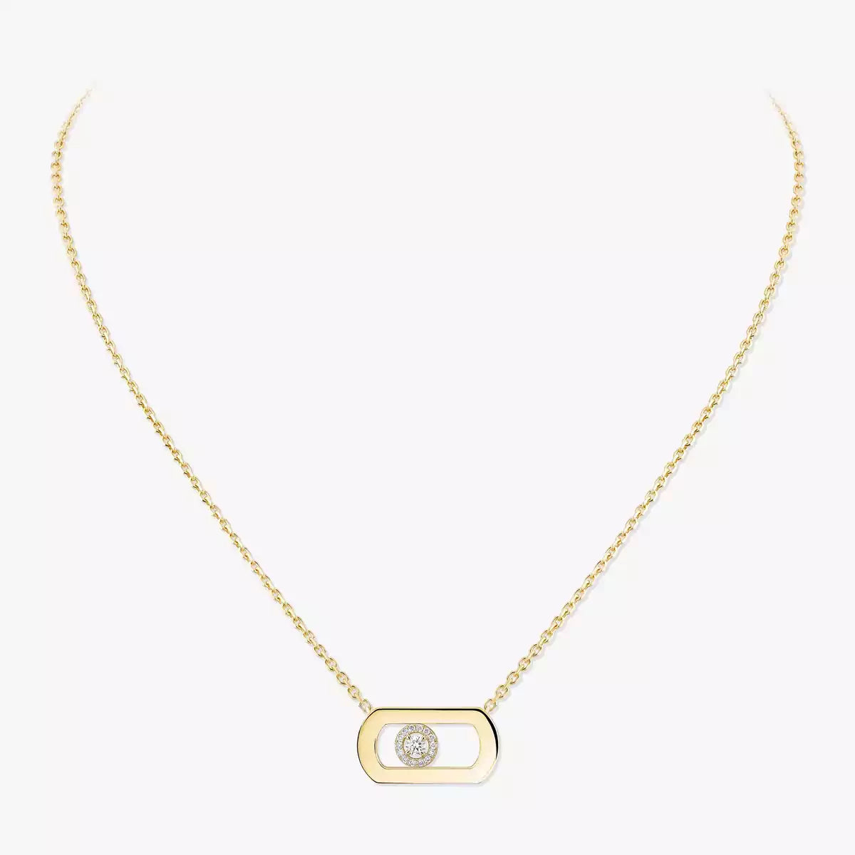 [AuraEcho]So Move Diamond Necklace in Gold