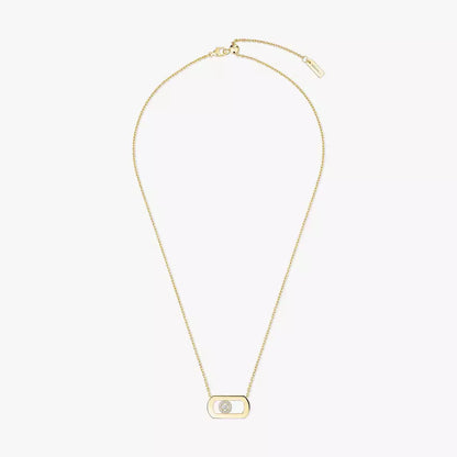 [AuraEcho]So Move Diamond Necklace in Gold
