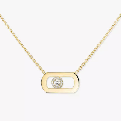 [AuraEcho]So Move Diamond Necklace in Gold