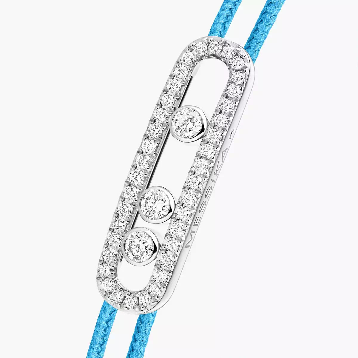 [AuraEcho]Messika Care(s) pink cord pavé bracelet