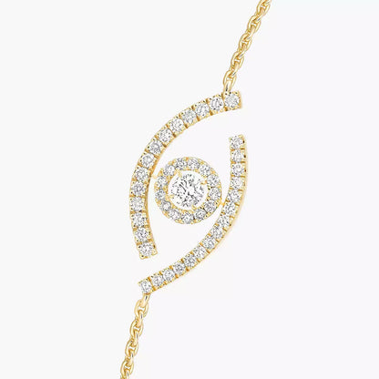 [AuraEcho]Lucky Eye Pave-Set Diamond Bracelet