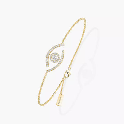 [AuraEcho]Lucky Eye Pave-Set Diamond Bracelet