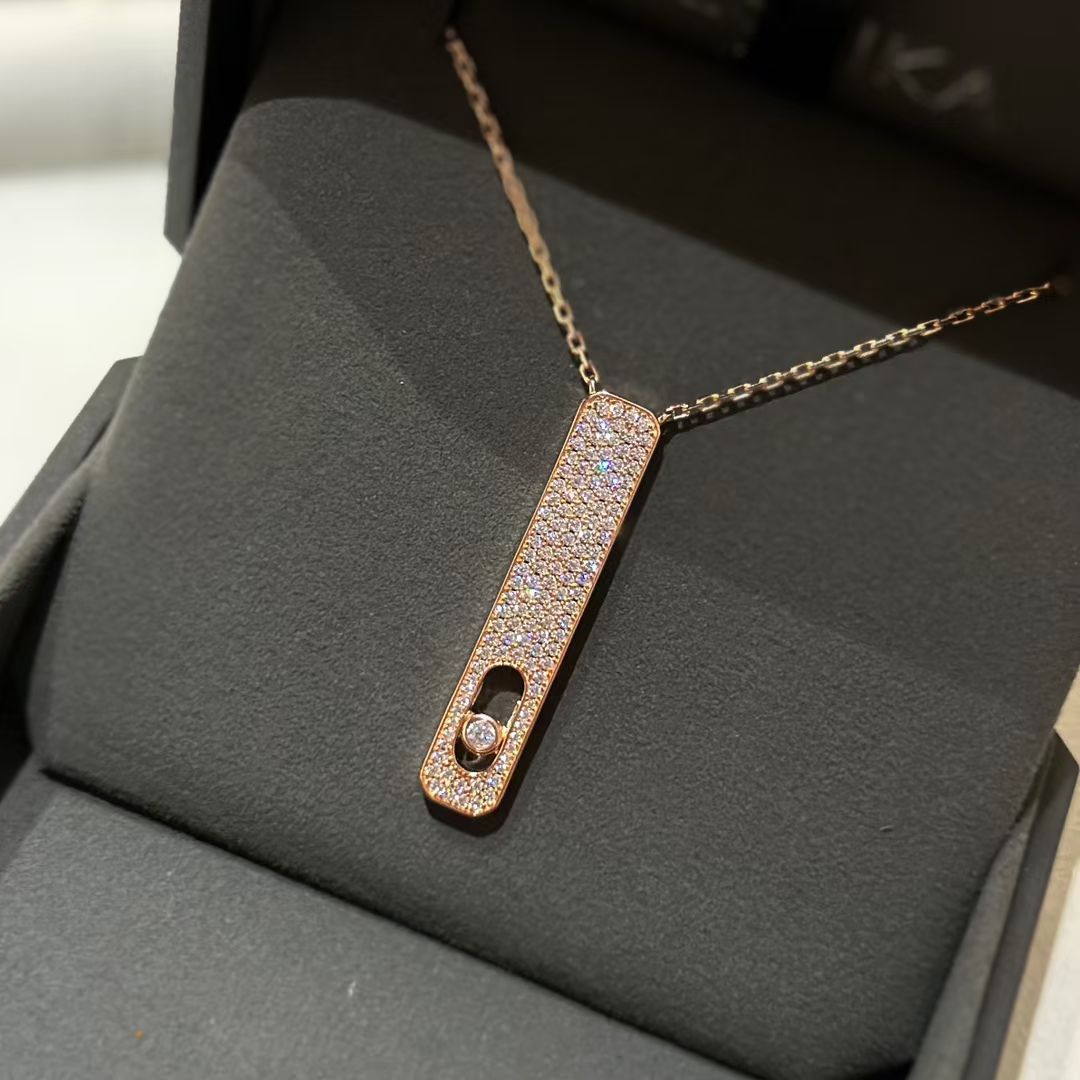 [AuraEcho]MY FIRST DIAMOND PAVED NECKLACE